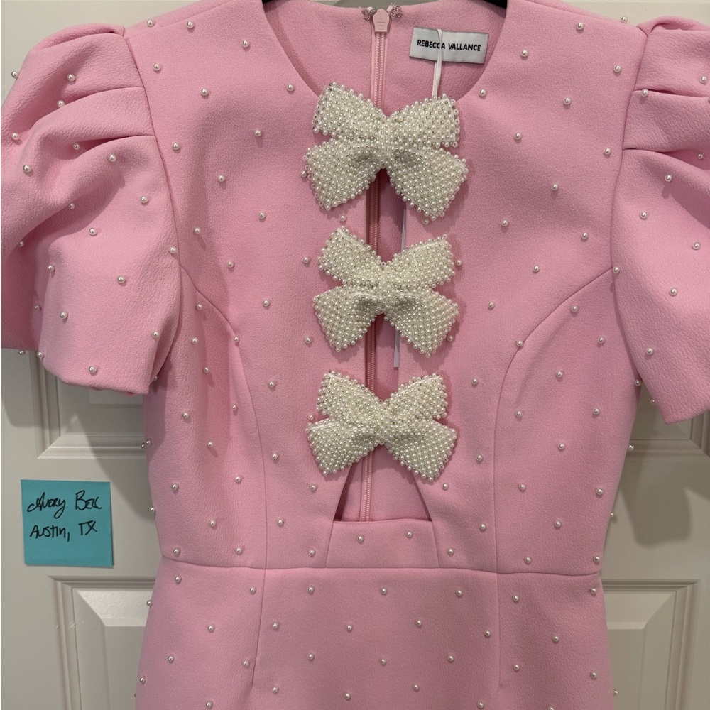 NWT Rebecca Vallance Pink Veronica Mini Dress - Picture 2 of 6